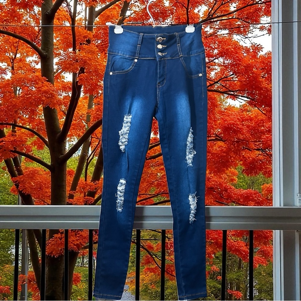 Women’s Authentic BNV Butt Lifting Columbian Jeans High Rise Shaping Denim NWOT